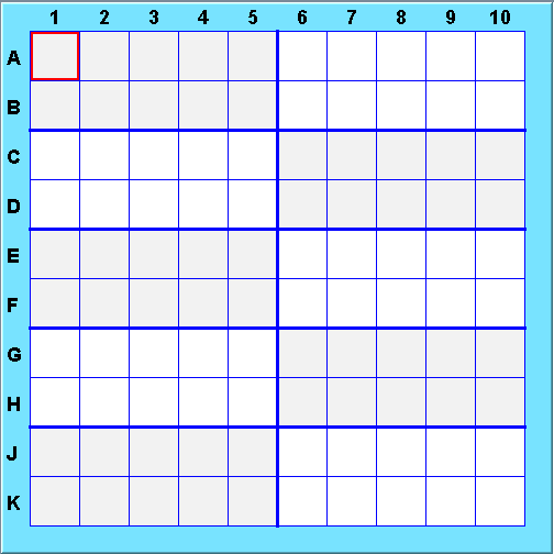 Standard 10x10 Sudoku Board