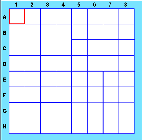 8x8 Jigsaw Sudoku Board 1